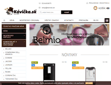 Tablet Screenshot of kavicka.sk